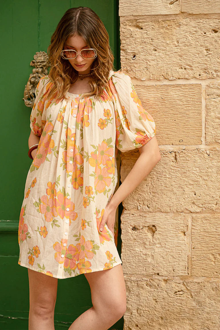 JULIETTE SMOCK DRESS - BLOOM