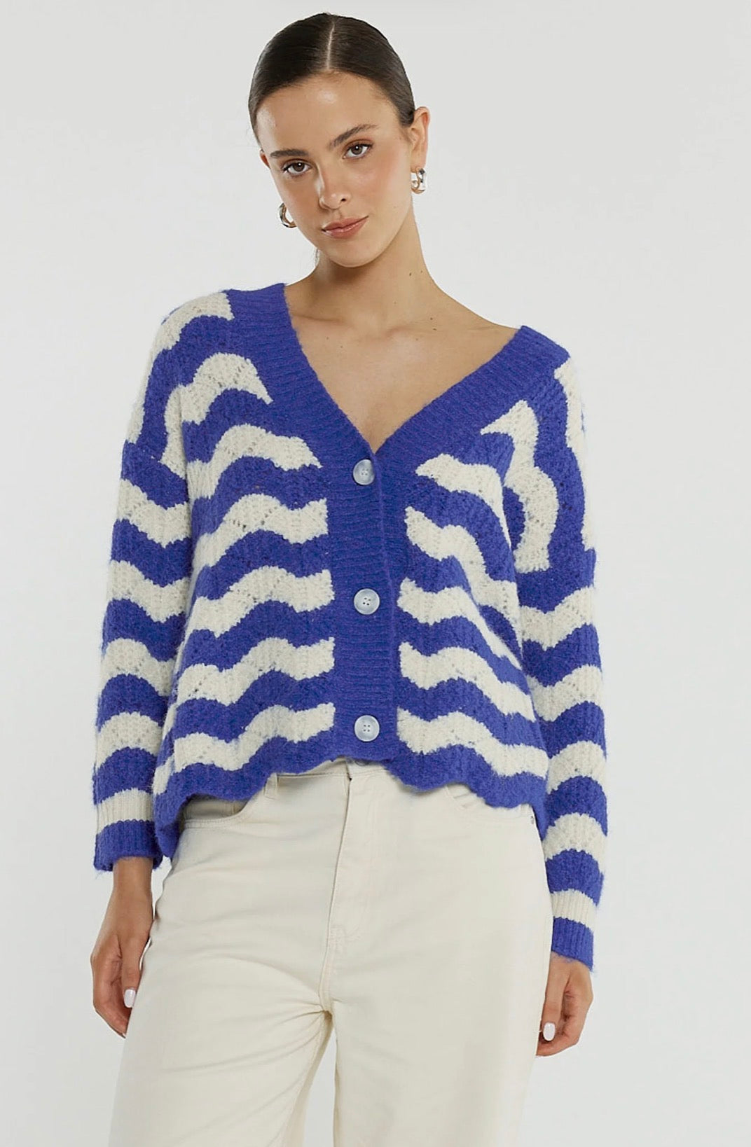 Etta Wavy Stripe Cardi