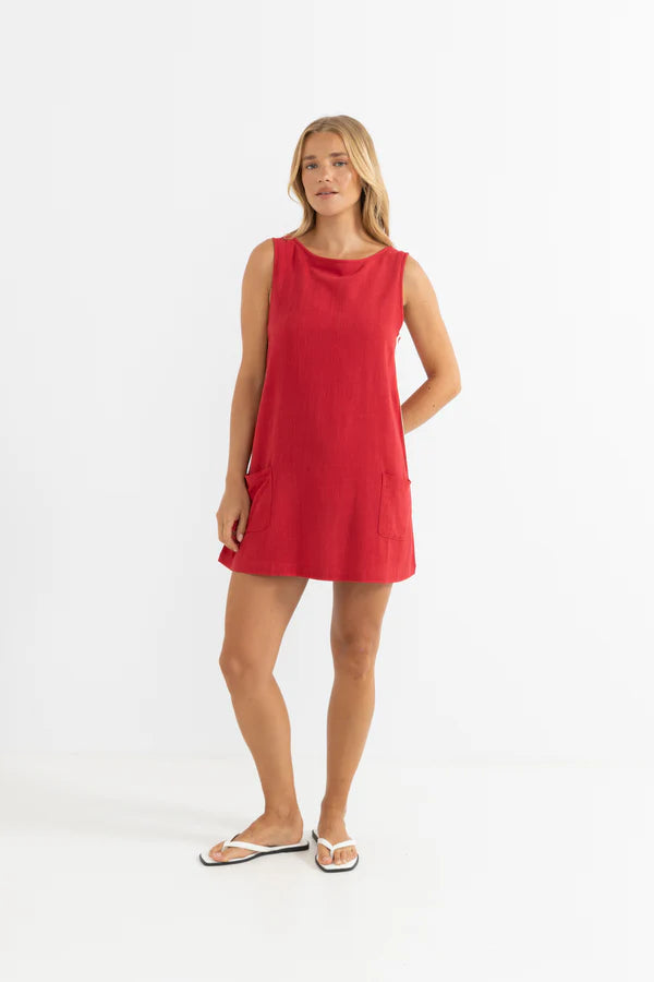 Hanalei Mini Dress - Red