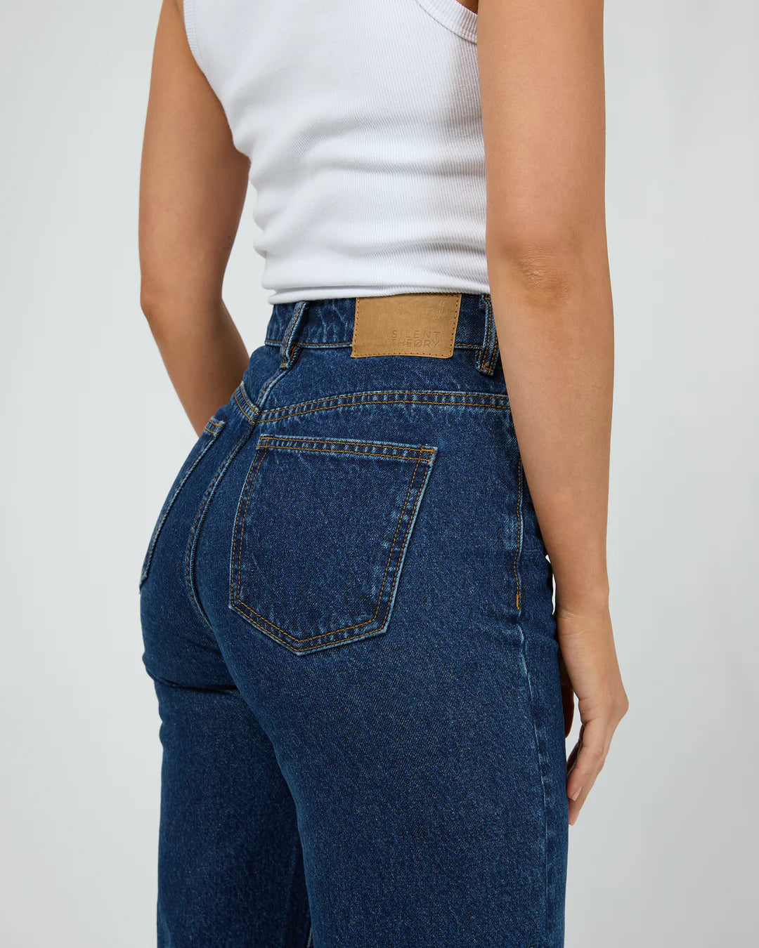 HUNTER WIDE LEG JEAN - DARK BLUE