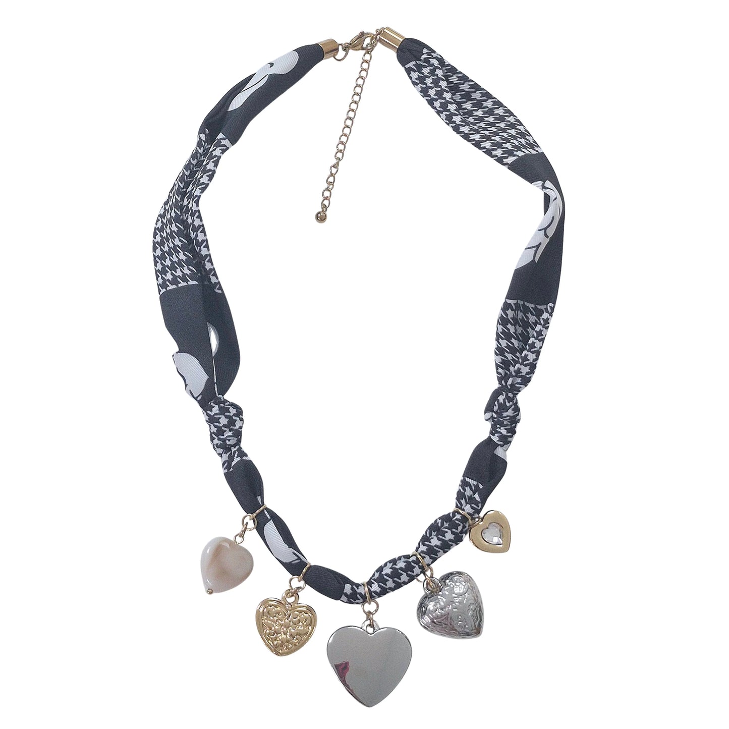 FABRIC NECKLACE - Black