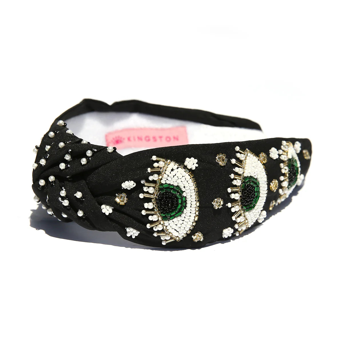 Eye Top Knot Beaded Headband