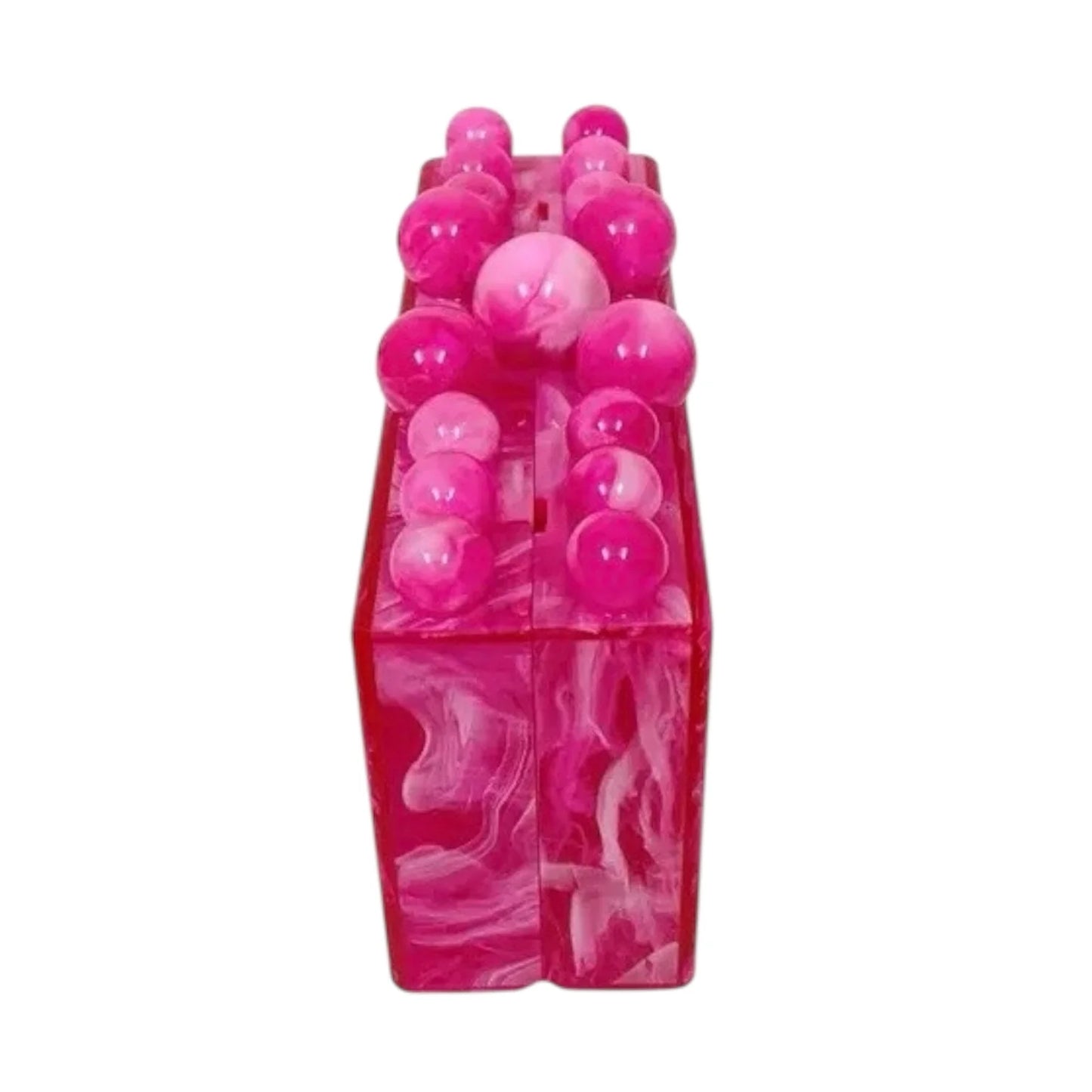 Bubble Acrylic Clutch - Pink
