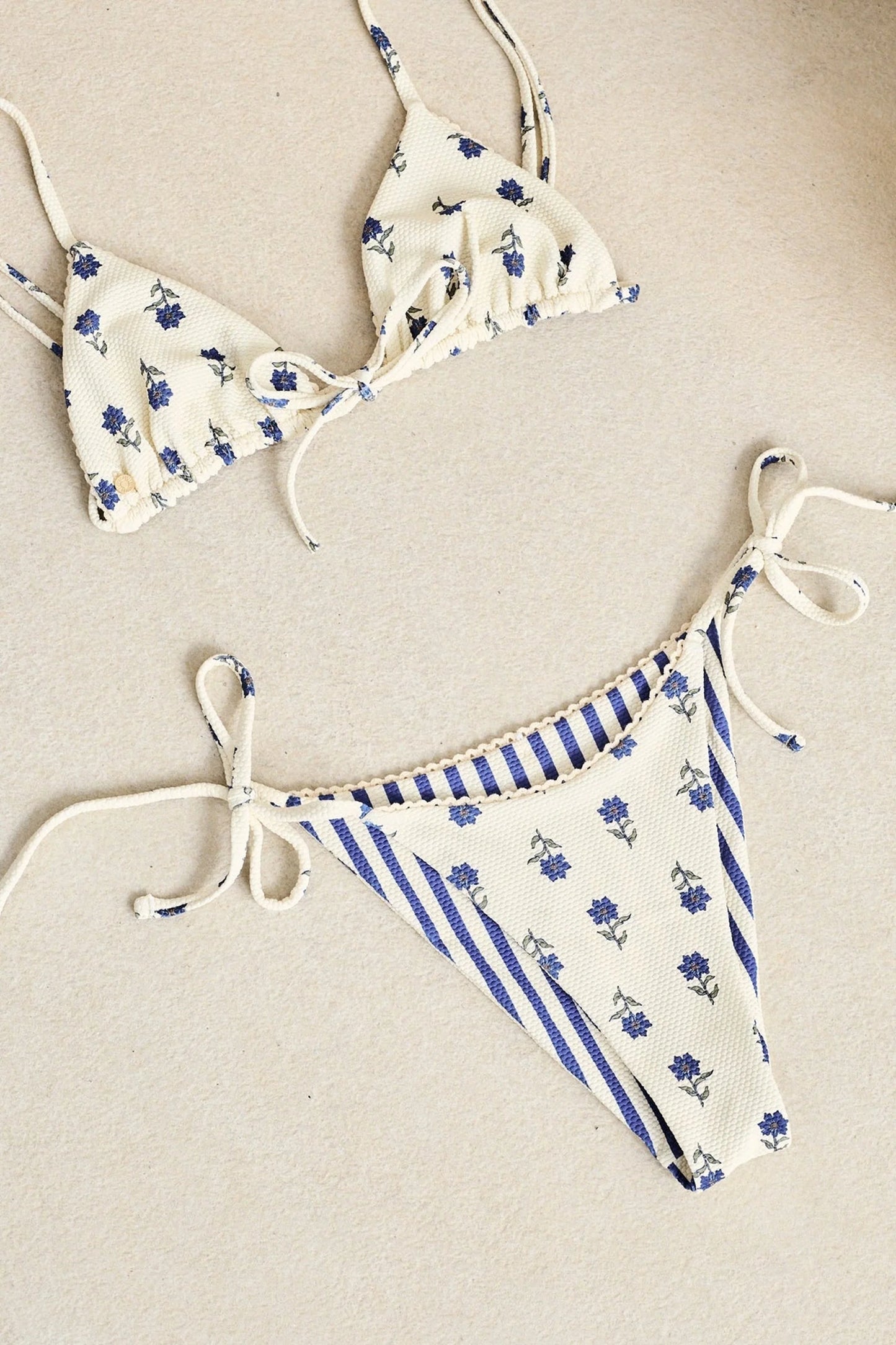 Primrose Floral Tie Side Reversable Hi Cut Pant