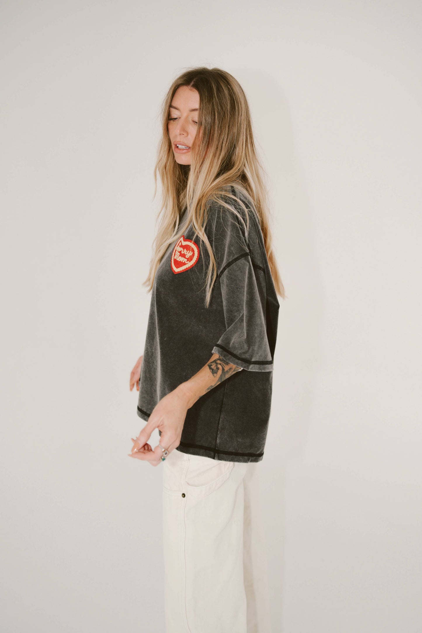 Sorry Mom Tee - BLACK