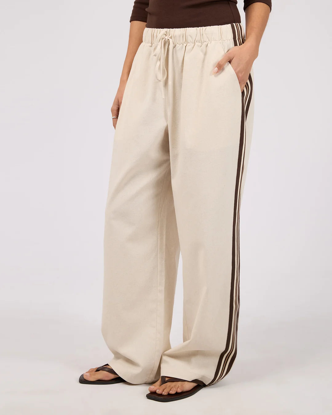 SLOANE TRIM PANT NATURAL