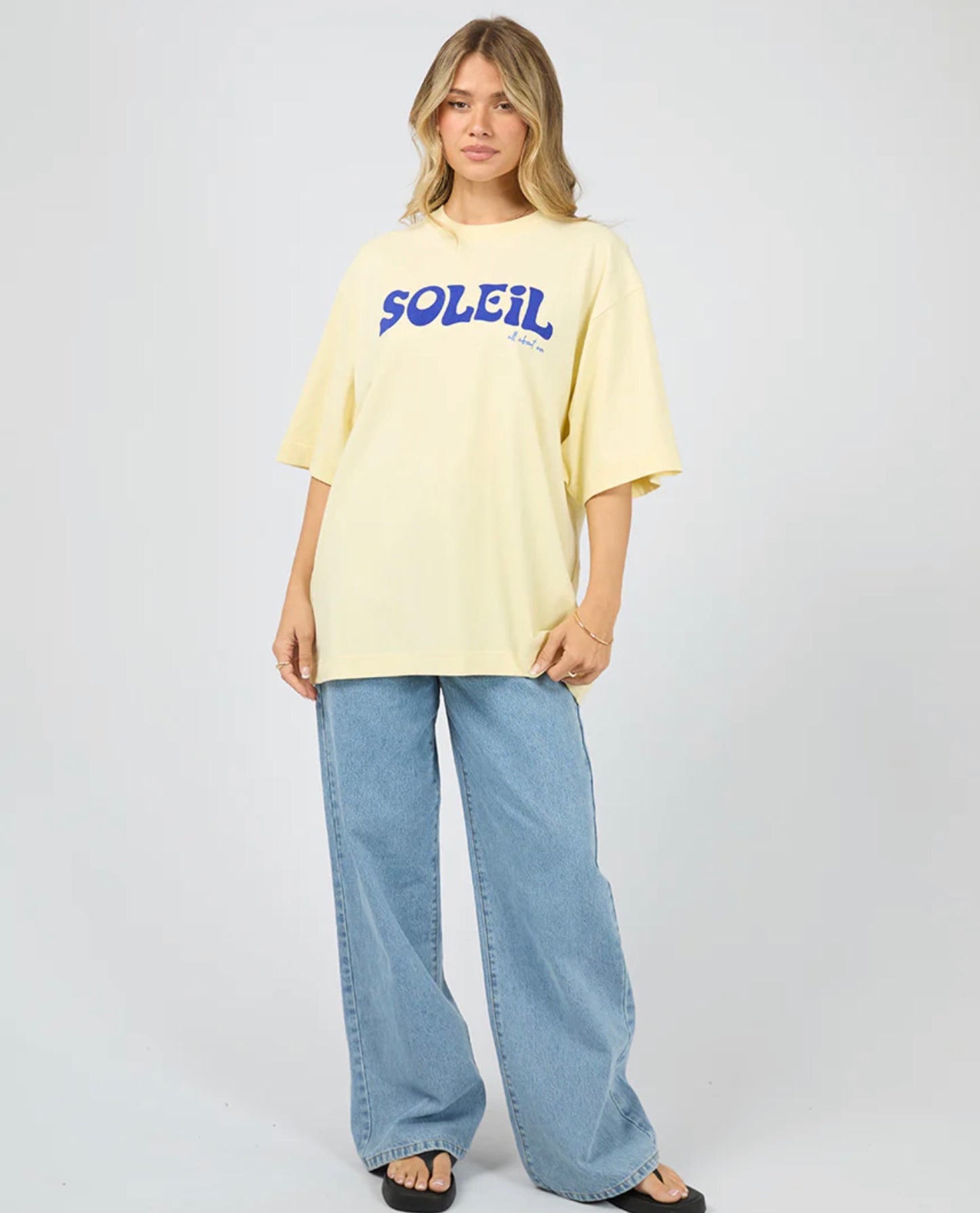 SOLEIL OVERSIZED TEE YELLOW