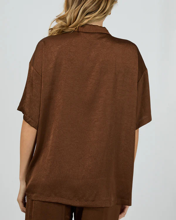Gabriel Button Up Shirt - Brown