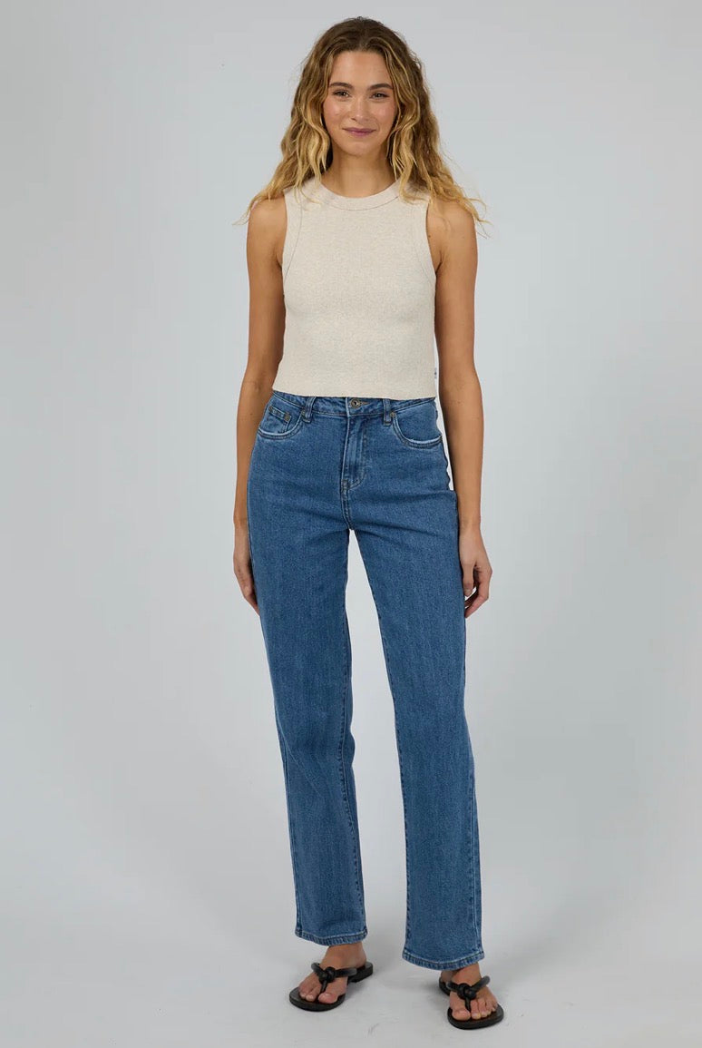 PIA CROP TANK OATMEAL