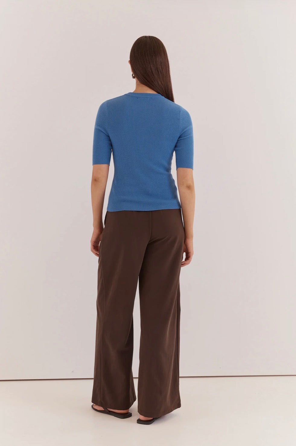 Lilee Rib Knit - Azure