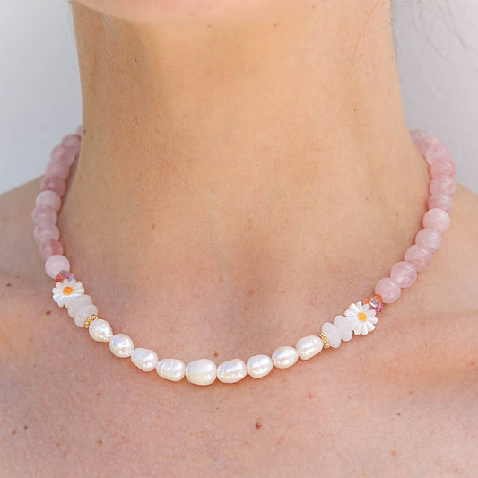 Daisy Quartz Necklace