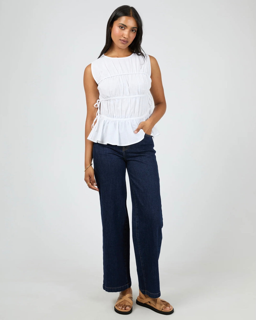 Lou Lou Tie Top White