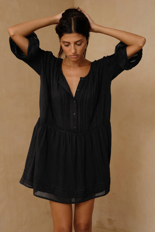 SONORA MINI DRESS - BLACK