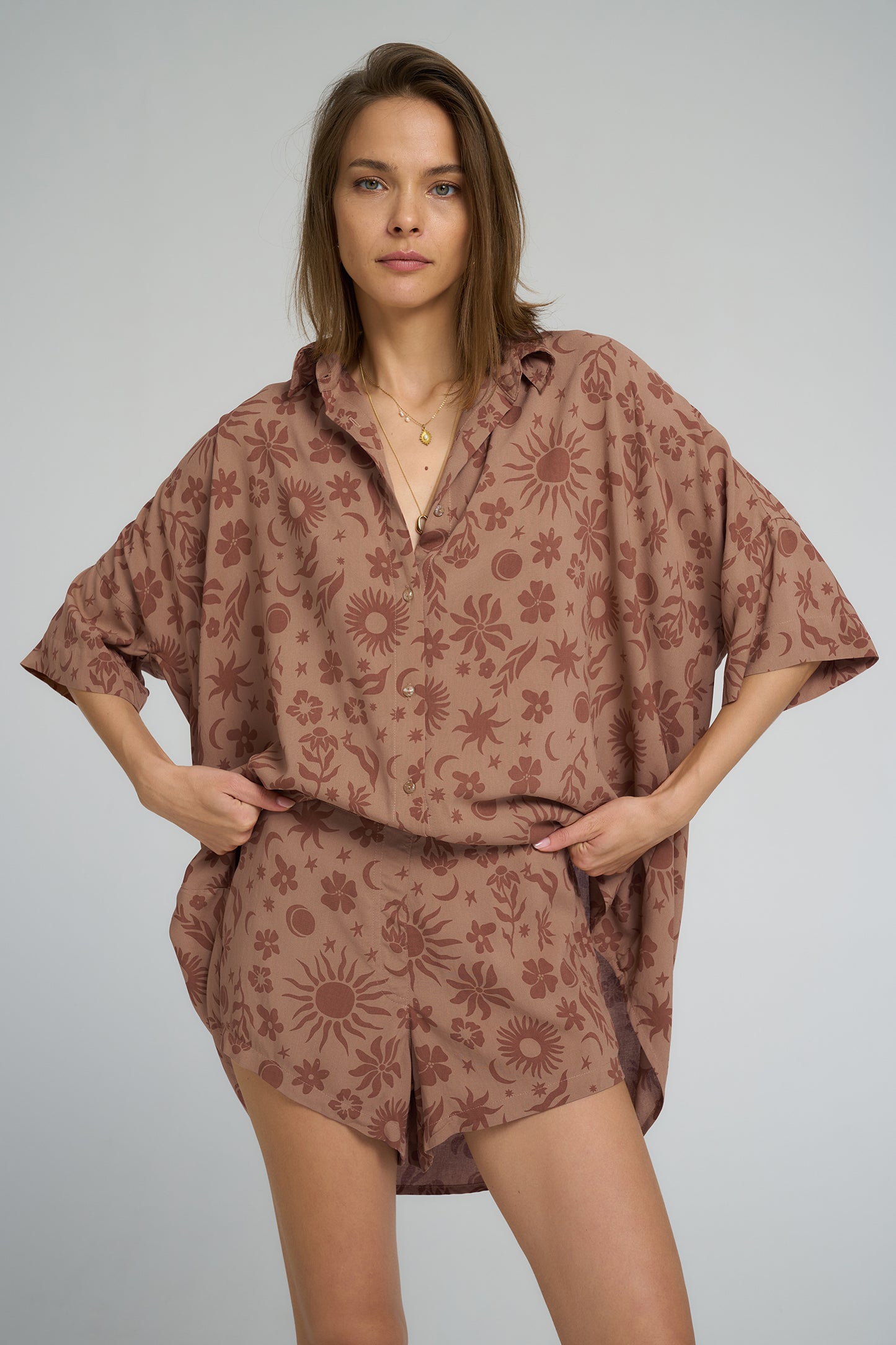 Georgie Shirt - Mystic Wisdom Rust