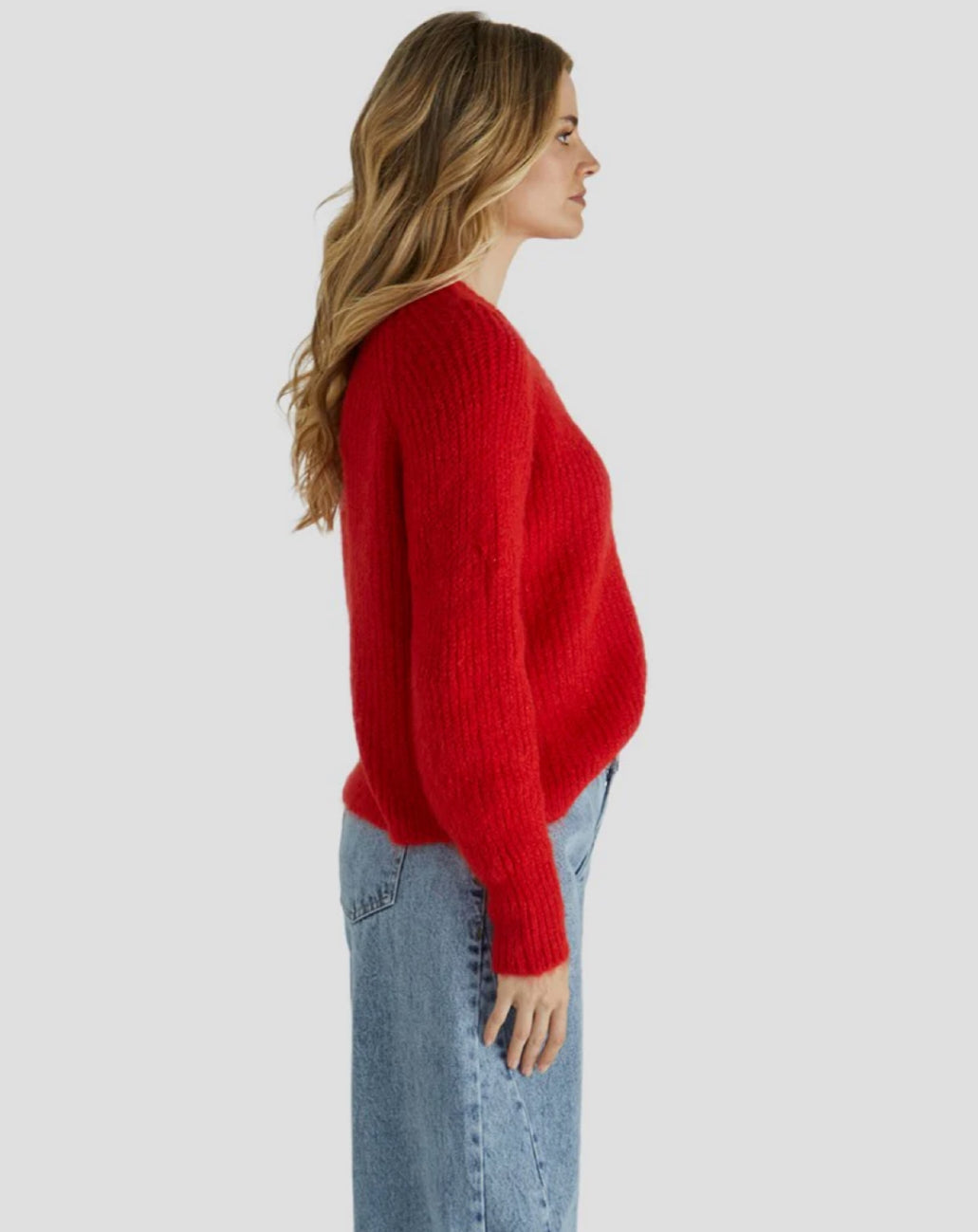 ROMEE CARDI - POPPY RED