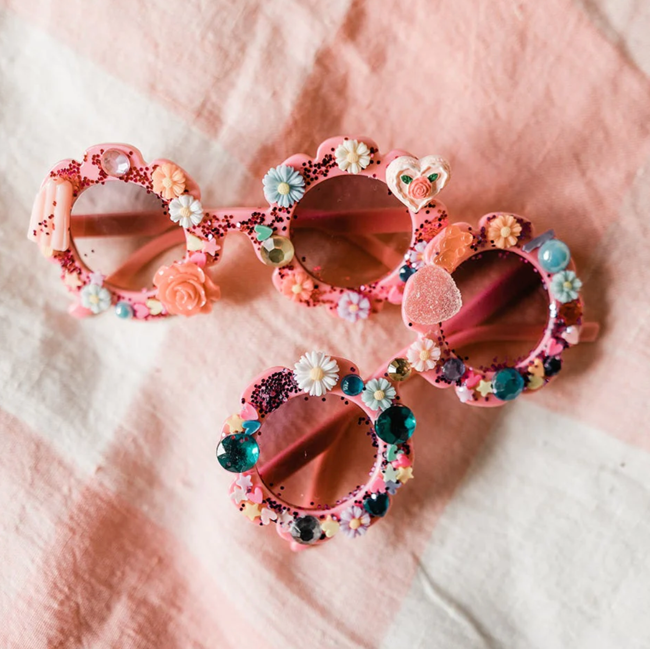 Kids DIY Craft Bedazzle Sunglasses Kit: Pink