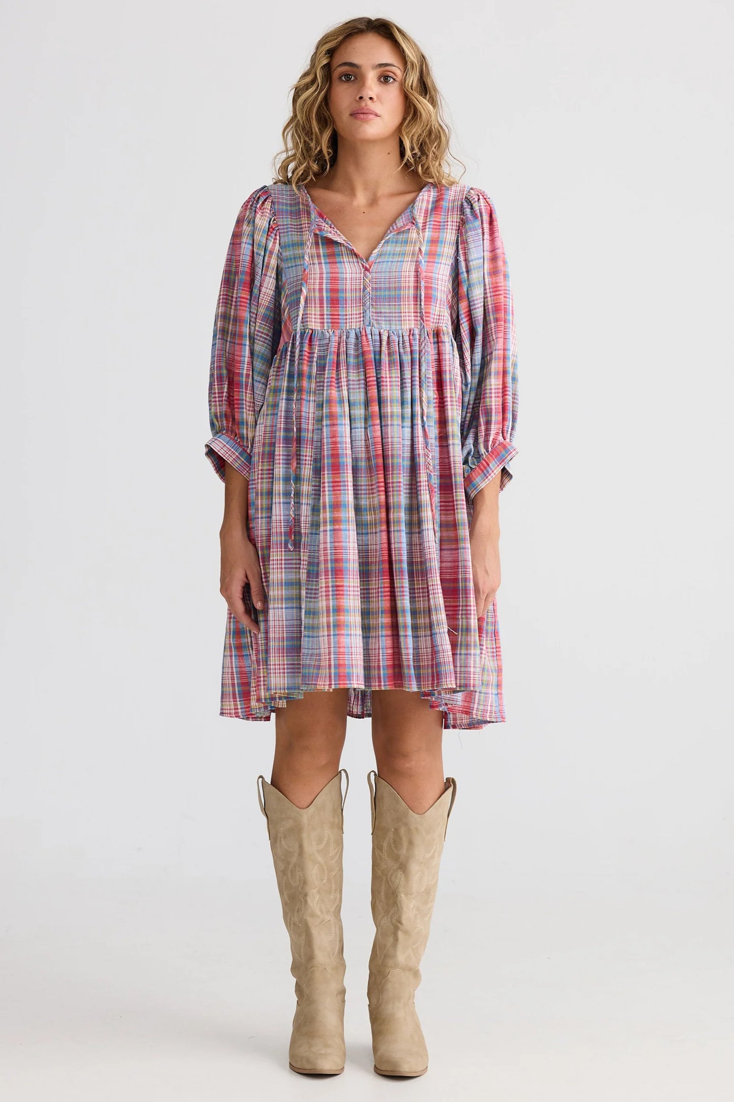 Winnie Mini Dress - Picnic Check