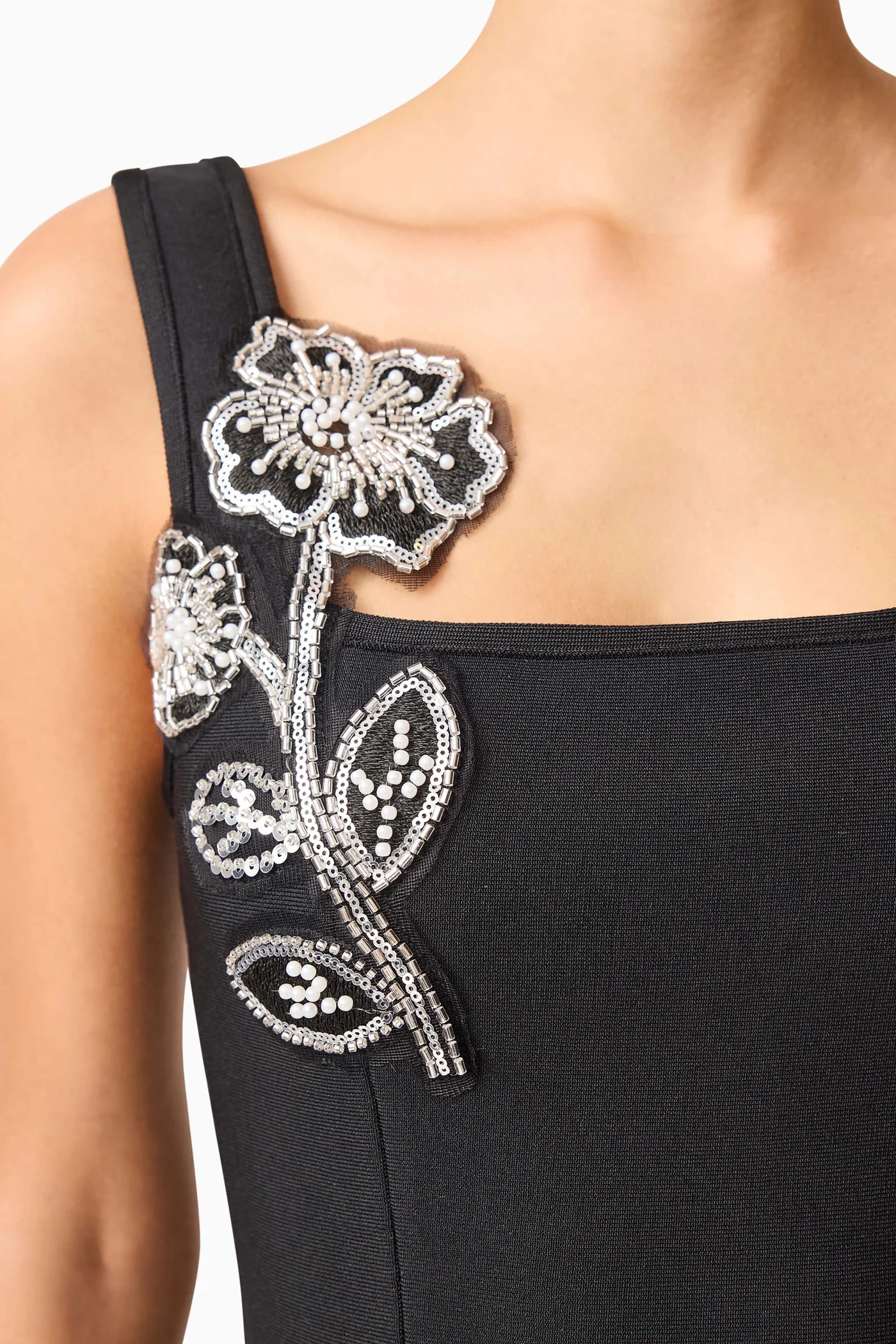 Soleil Party Mini Dress - Black