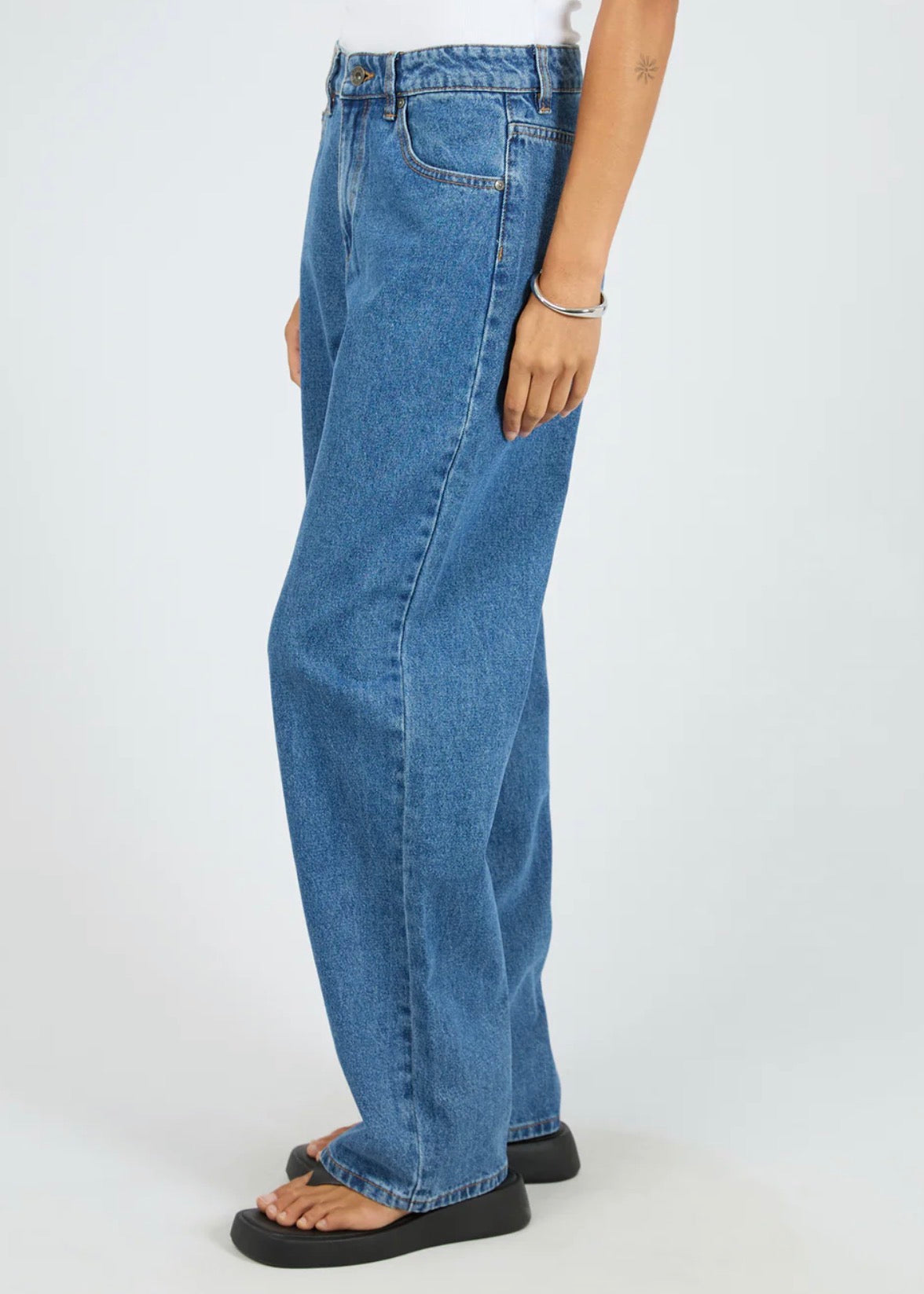 JADE BAGGY JEAN MID BLUE