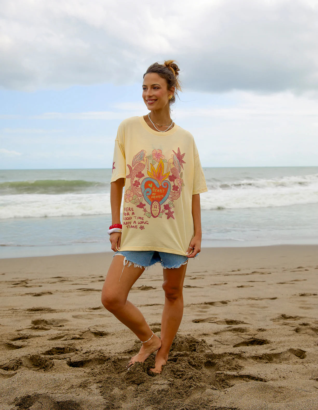 Heart Of Hearts Tee Lemon