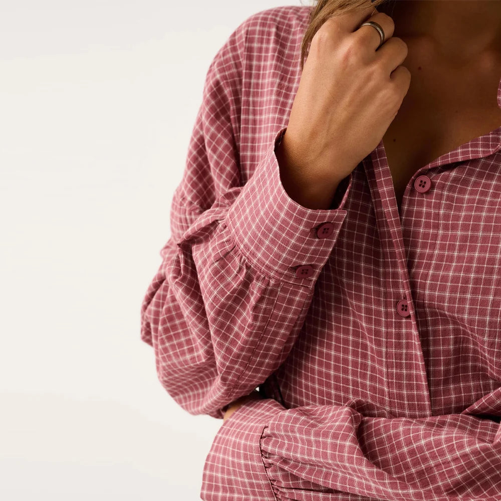 Darby Shirt - Mulberry Check