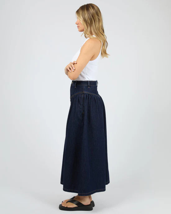 Arlo Maxi Skirt - Indigo