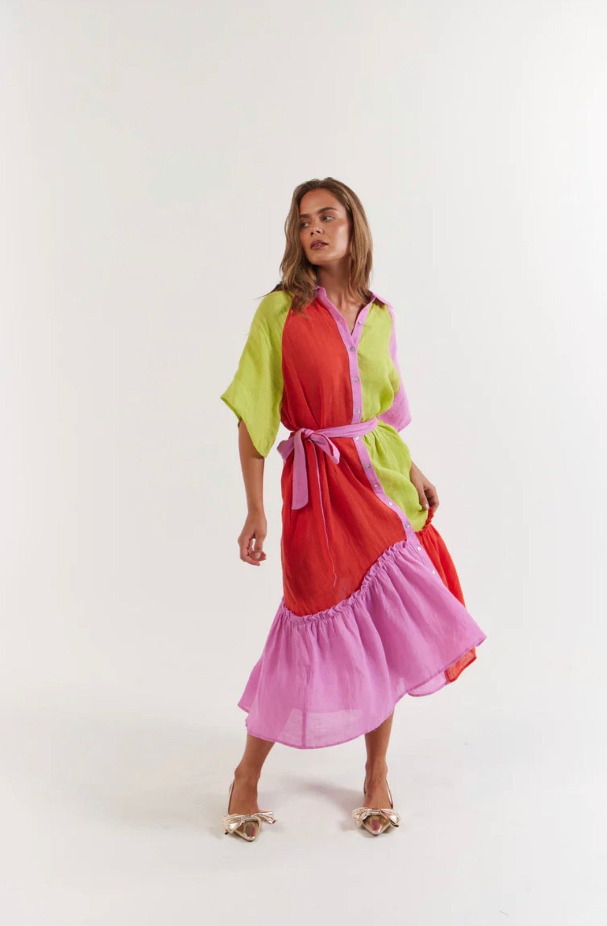 Moxie Midi Dress - Candy Stripe