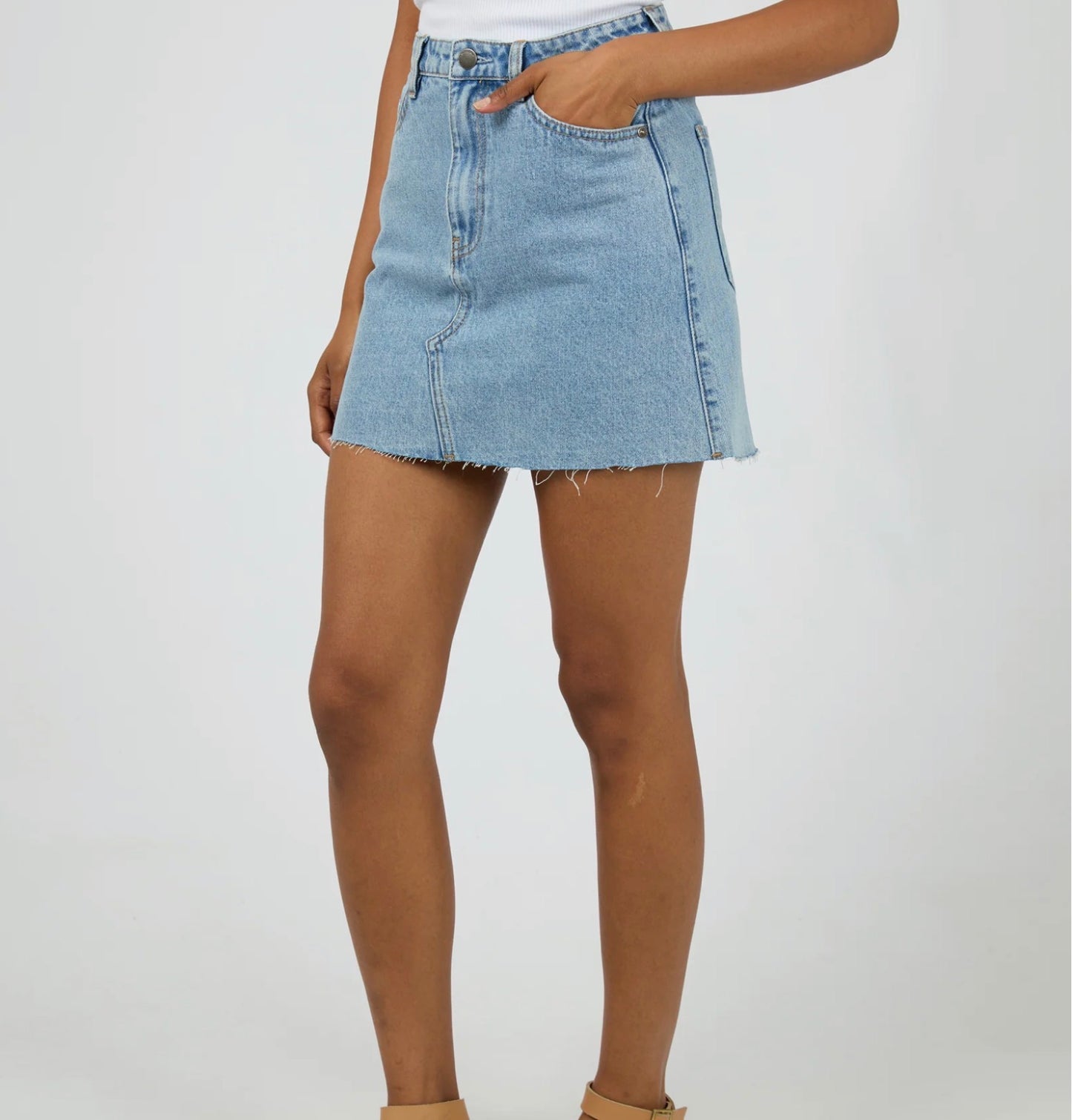 MARGOT DENIM SKIRT LIGHT BLUE
