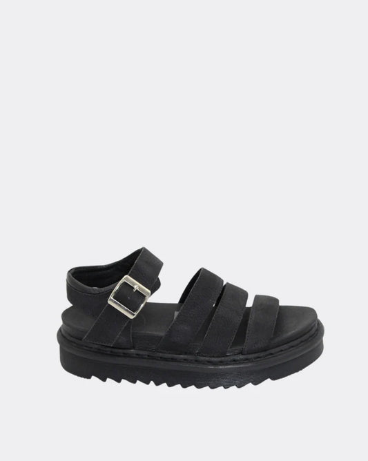 York Platform Sandal - Black