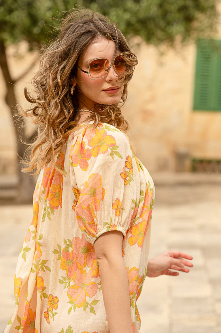 JULIETTE SMOCK DRESS - BLOOM