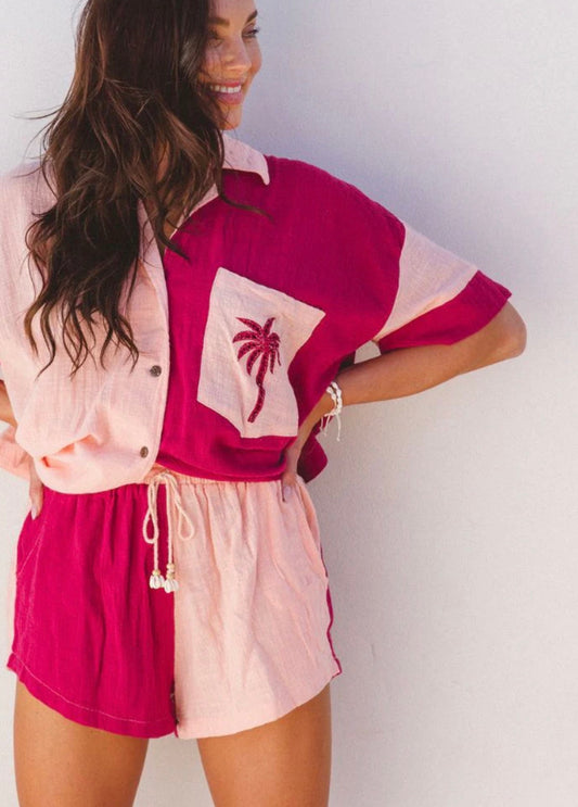 OASIS PATCHWORK PALM SET