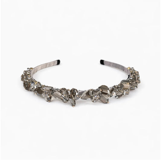 Cindy Lou Thin Statement Headband, Grey