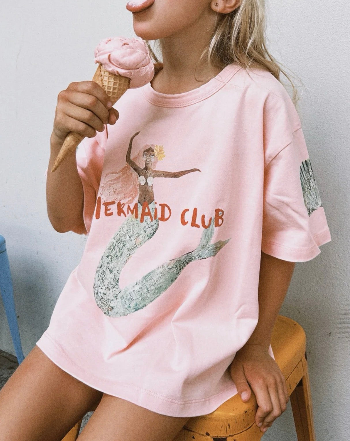 Mermaid Club Boxy Tee - Kids