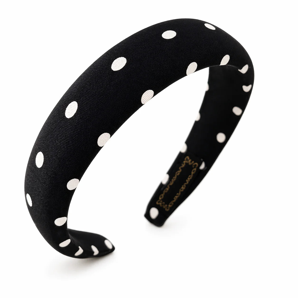 Audrey Stain Polka Dot Bow Headband