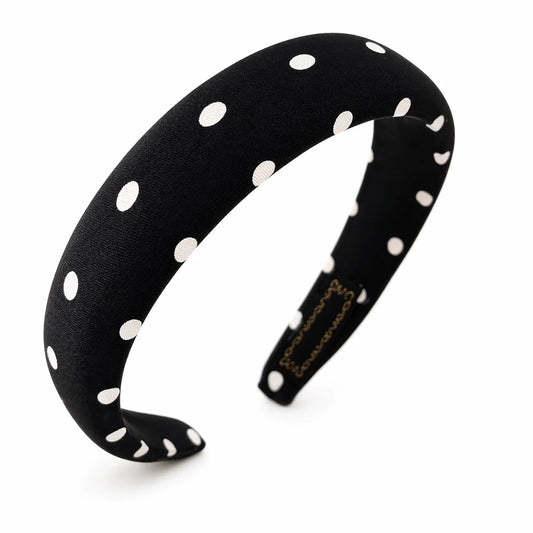 Audrey Stain Polka Dot Bow Headband