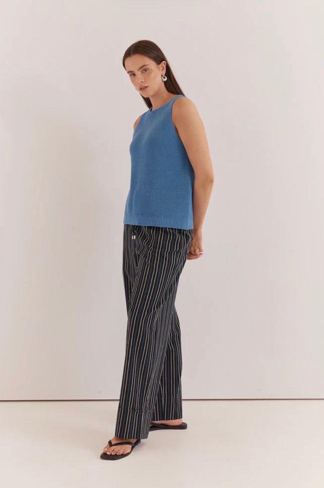 Kiani Knit Tank - Azure
