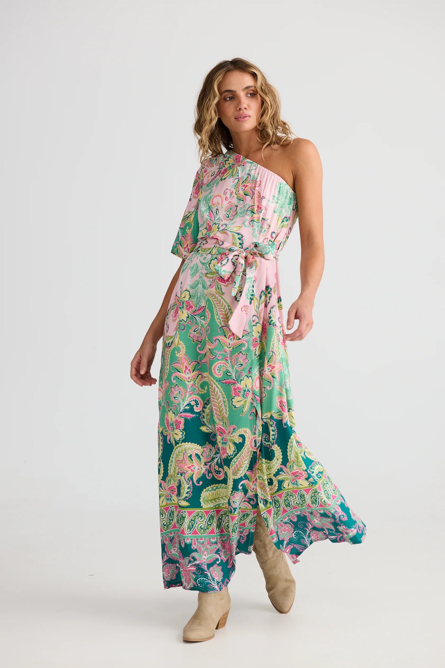 Cantina Asym Dress Paisley Dream