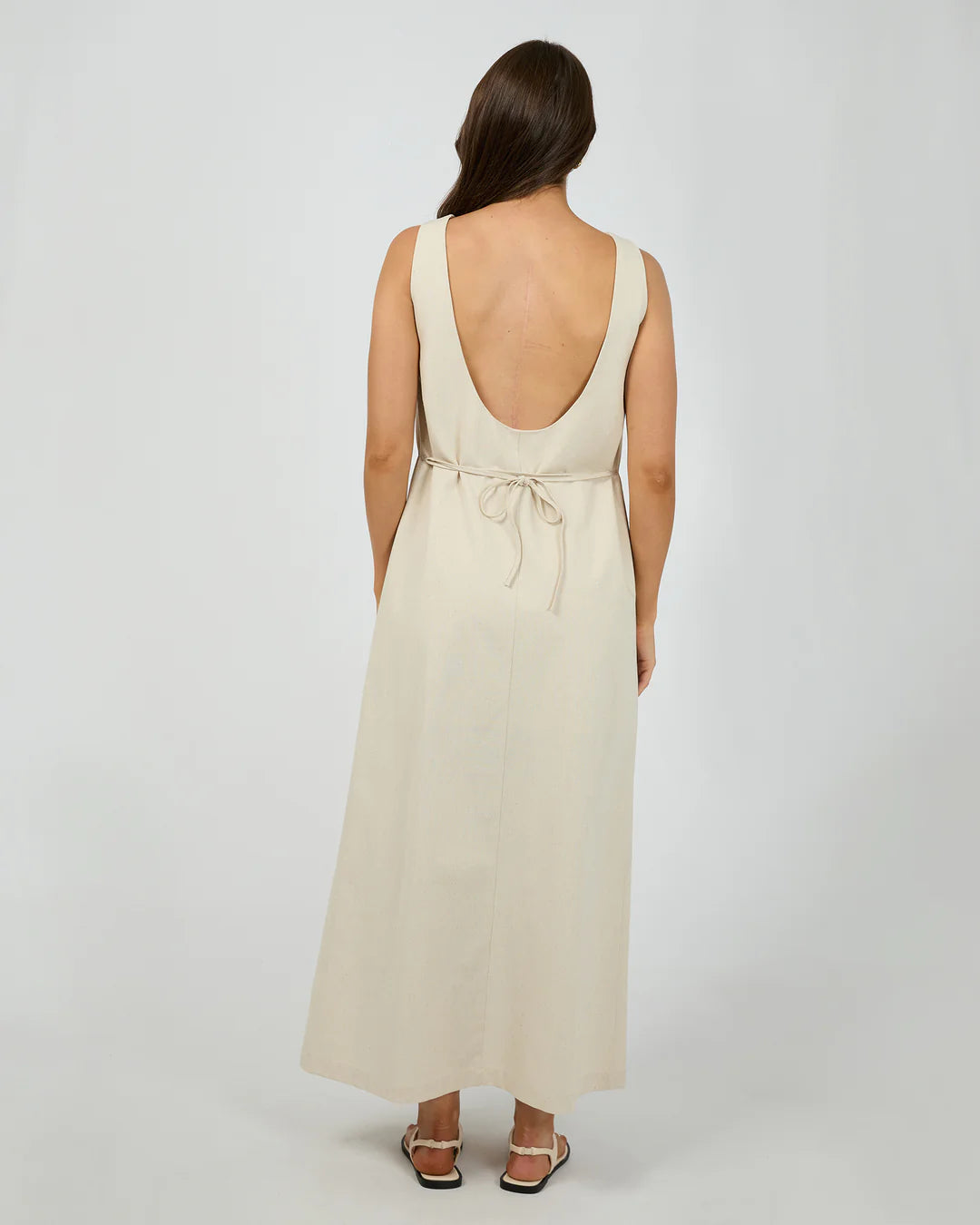 TALLOW TIE MAXI DRESS NATURAL
