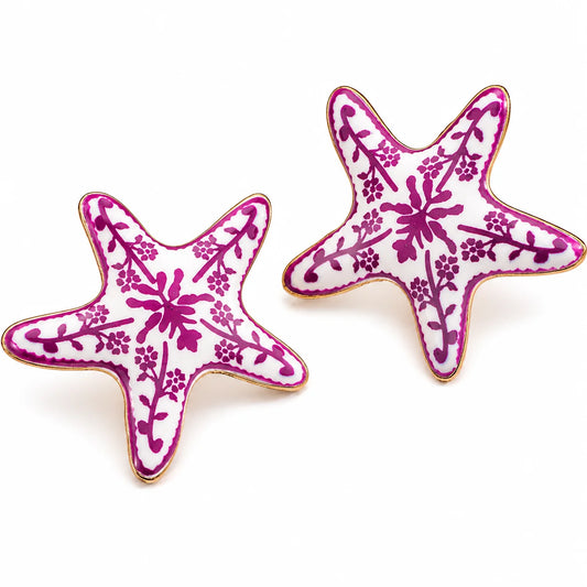 STARFISH Stud Earrings - Pink