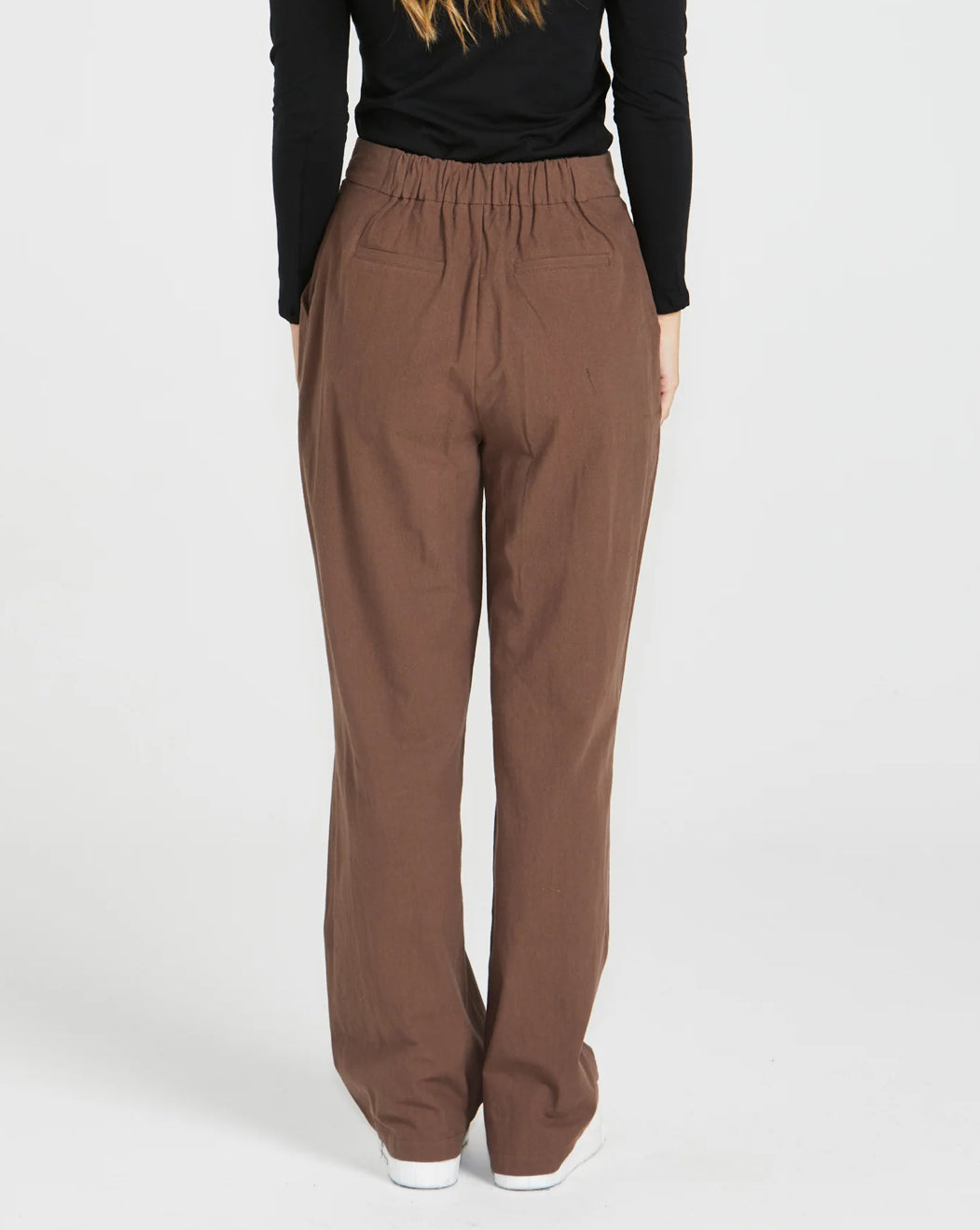 Roxy Tapered High Waist Pant - Chocolate