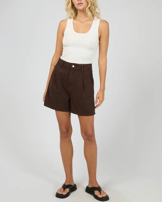 STEVIE Denim Short Brown