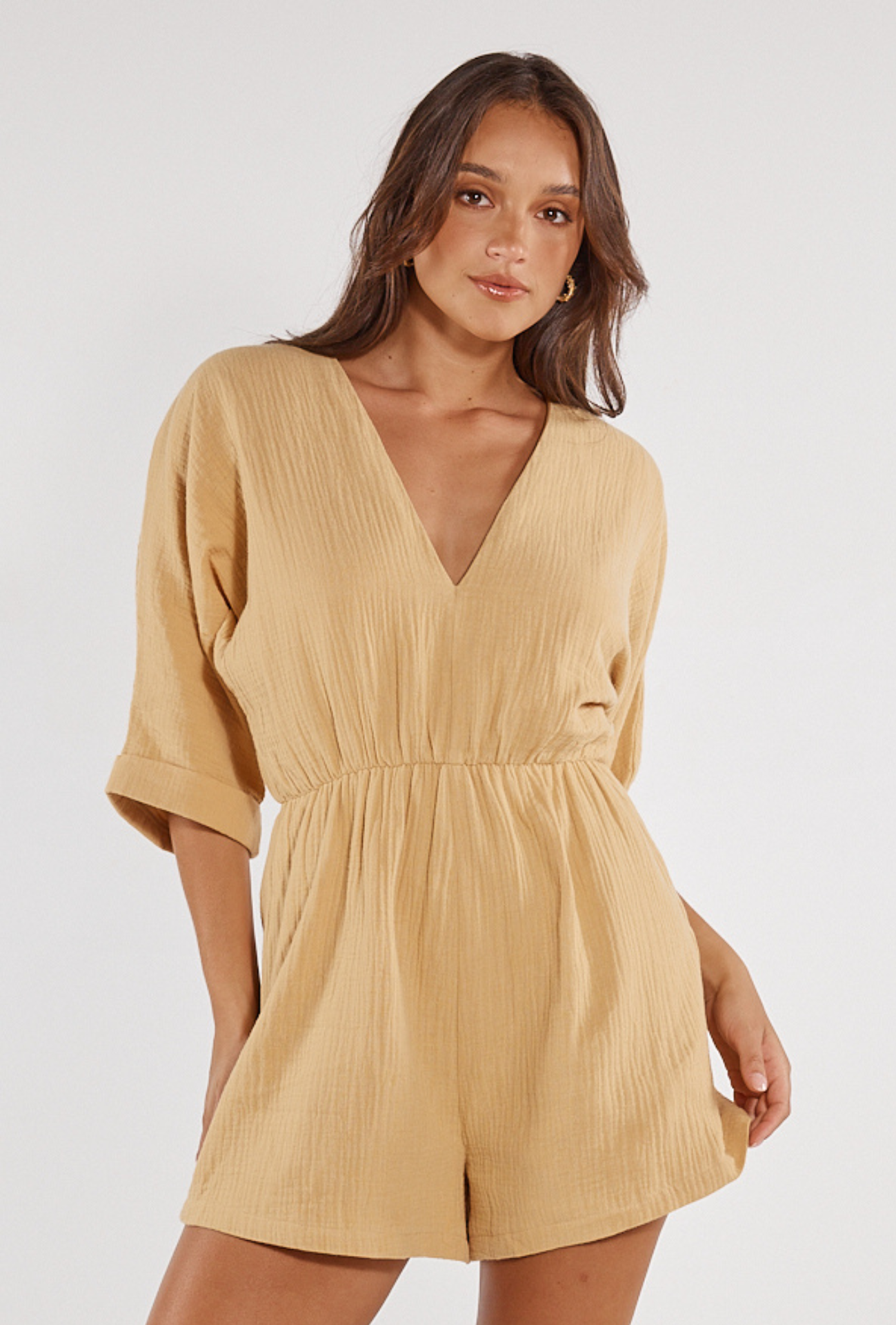 CORINNE PLAYSUIT - GOLD