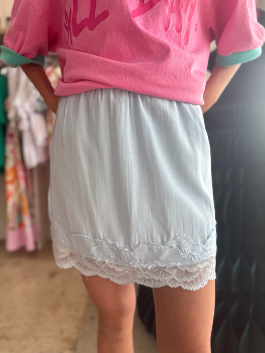 Lacey Skirt - Pale Blue