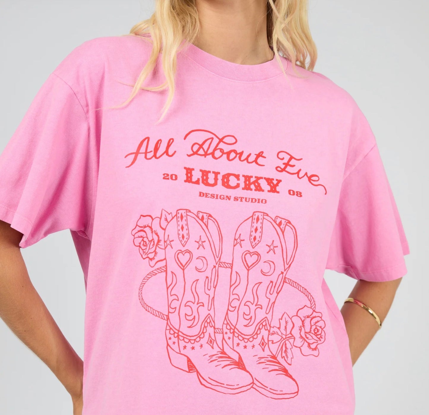 RODEO RELAXED TEE PINK
