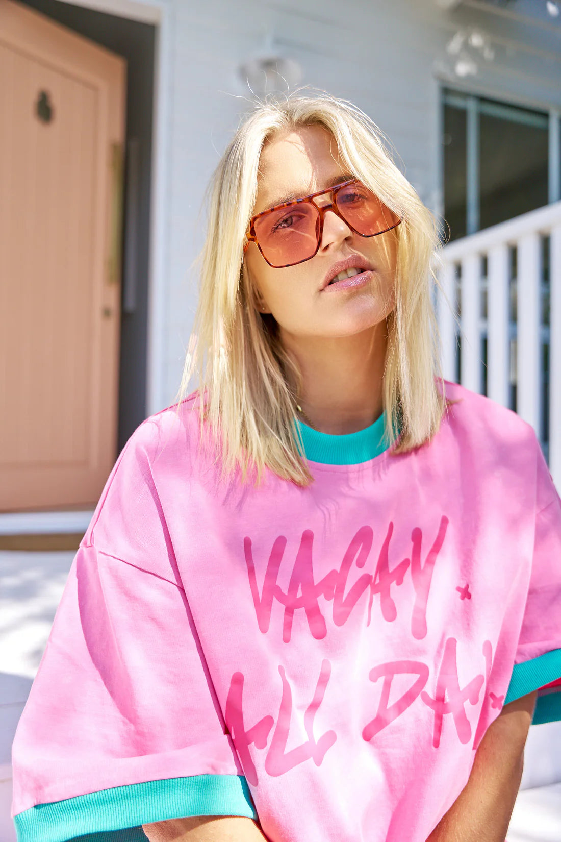 Vacay All Day Oversized Tee