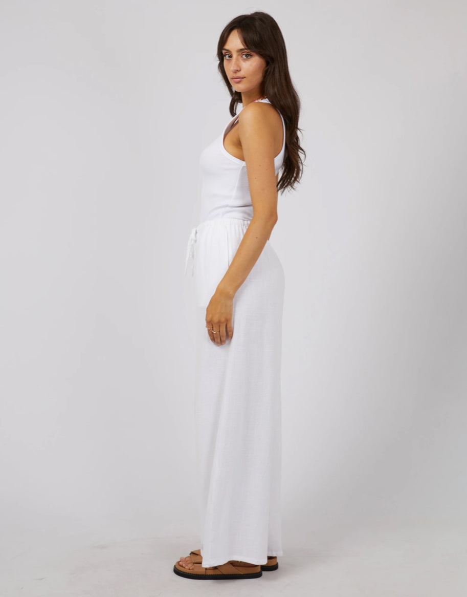 LUXE LINEN PANT - Vintage White