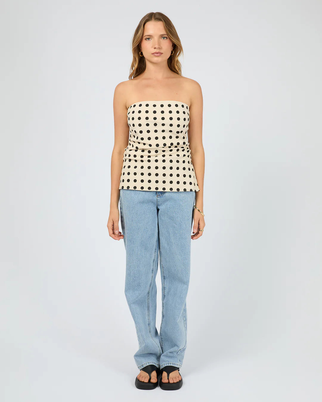 NIEVE STRAPLESS TOP NATURAL