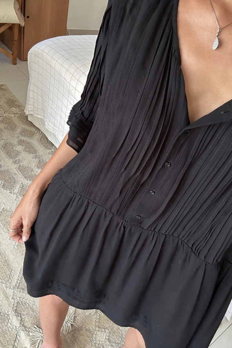 SONORA MINI DRESS - BLACK