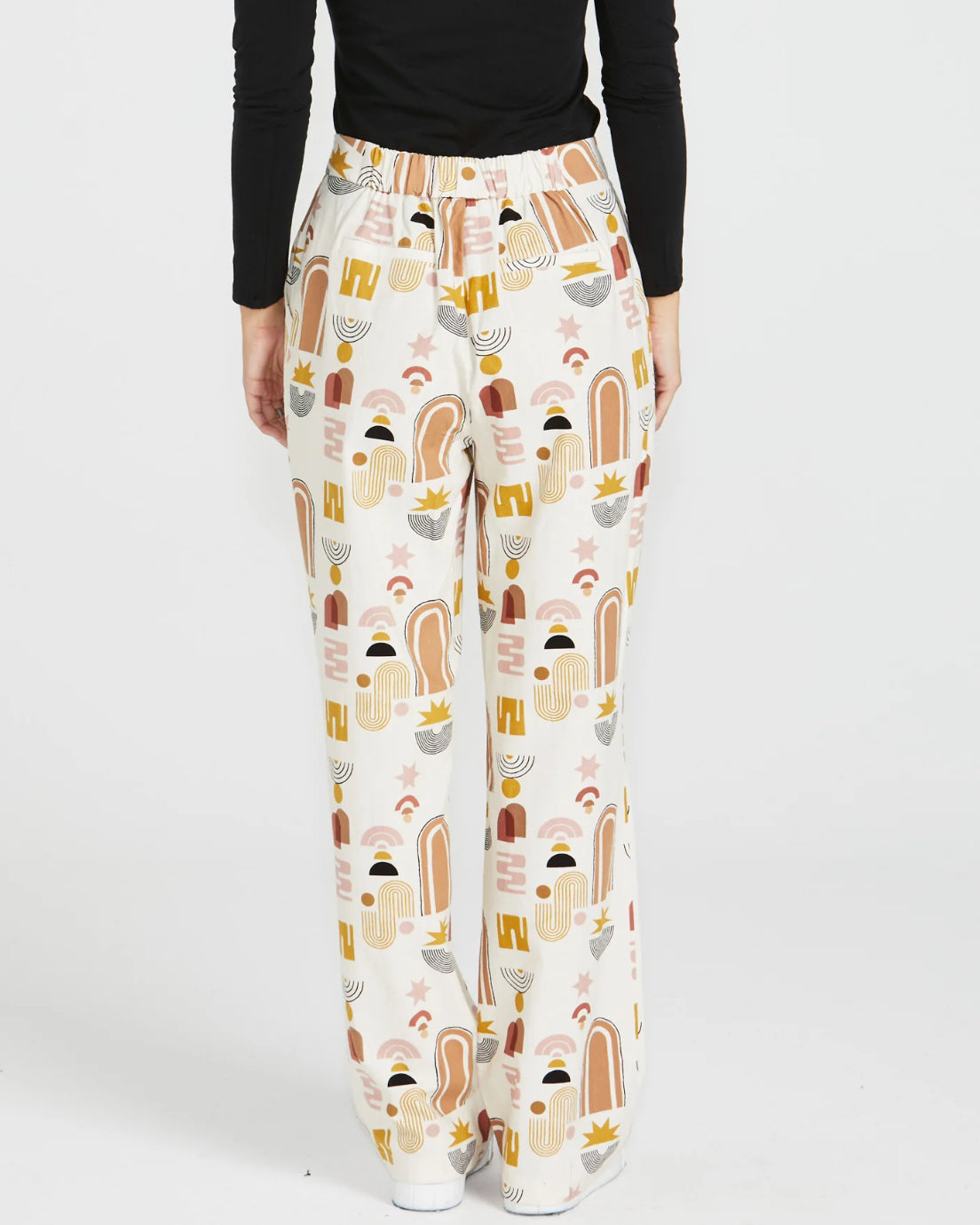 Roxy Tapered High Waist Pant - Abstract Print