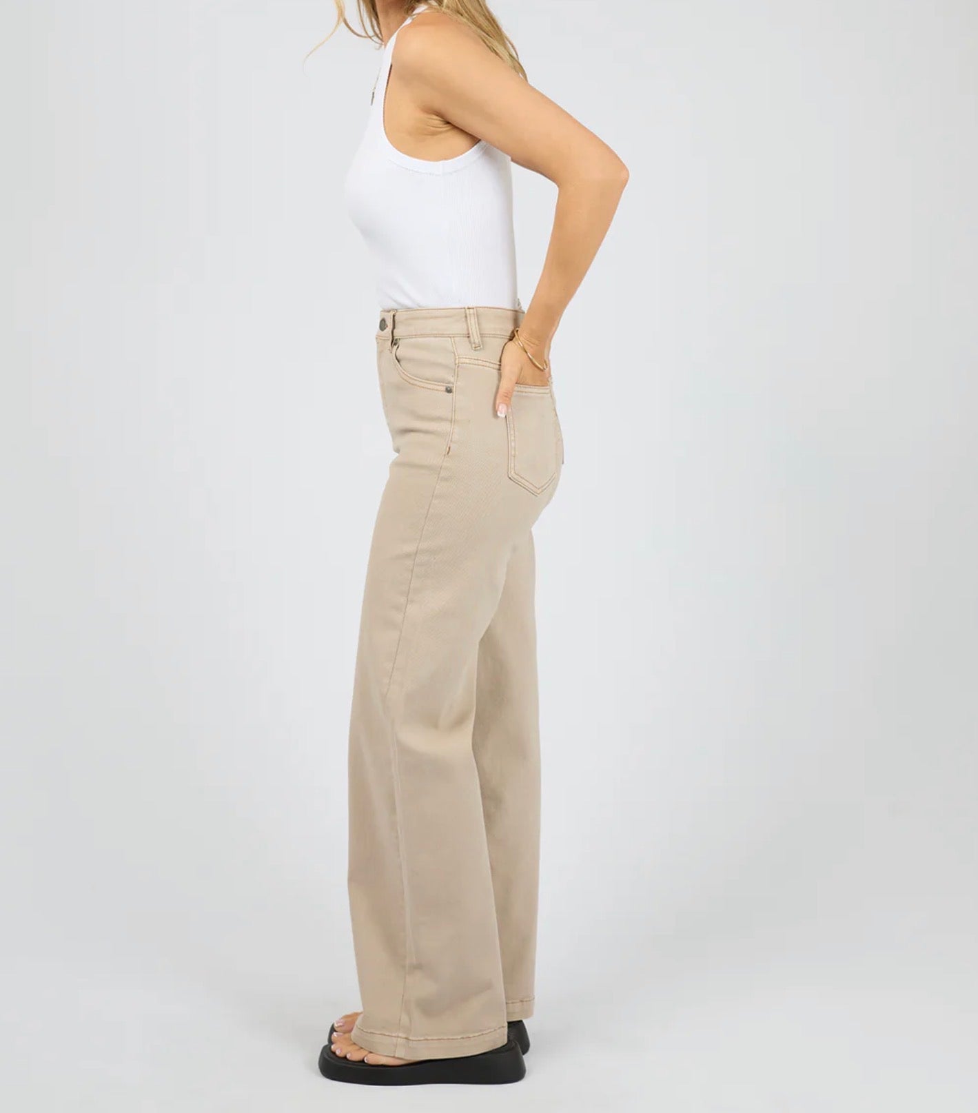 JACQUI WIDE LEG BEIGE